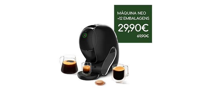 Máquina NEO a 29,90€ na compra de 12 embalagens NEO header image