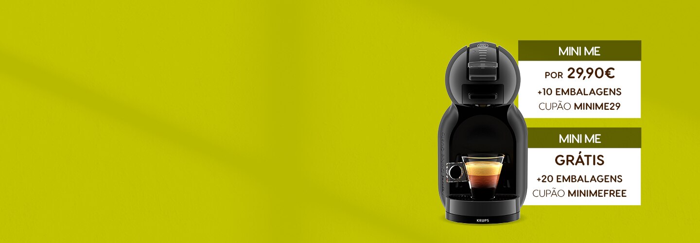 Máquina Mini Me por 29,90€ ou grátis | Nescafé® Dolce Gusto® banner