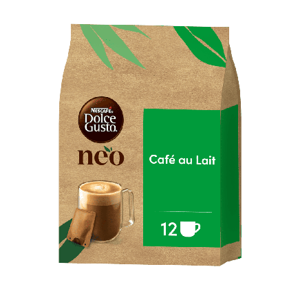 Embalagem de 12 C&aacute;psulas NEO Caf&eacute; au LaitNESCAF&Eacute;&reg; Dolce Gusto&reg; 