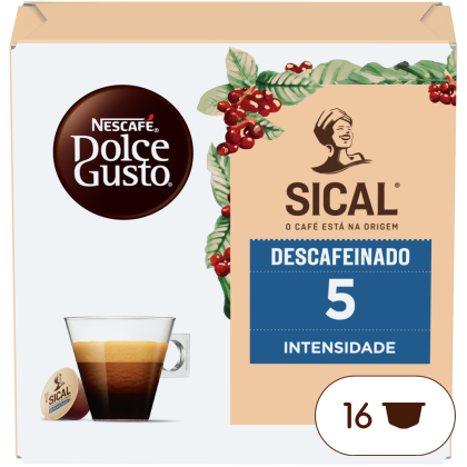 Embalagem de 16 C&aacute;psulas Sical Descafeinado NESCAF&Eacute;&reg; Dolce Gusto&reg; 