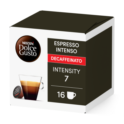 Embalagem de 16 C&aacute;psulas Espresso Intenso Descafeinado NESCAF&Eacute;&reg; Dolce Gusto&reg; 