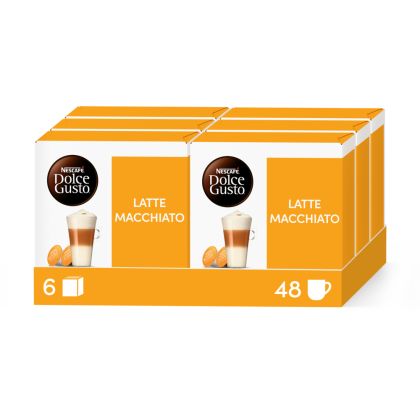 Embalagem de 96 C&aacute;psulas LATTE MACCHIATO 6X16 CAPSULAS NESCAF&Eacute;&reg; Dolce Gusto&reg; 