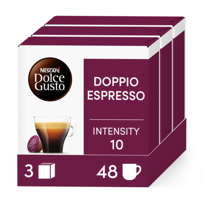 Embalagem de 48 C&aacute;psulas Double Espresso 3x16 C&aacute;psulas NESCAF&Eacute;&reg; Dolce Gusto&reg; 