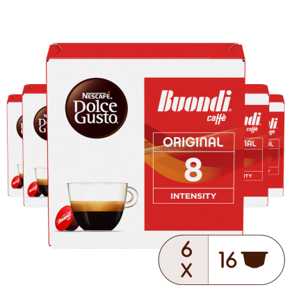 Embalagem de 96 C&aacute;psulas BUONDI 6x16 C&Aacute;PSULAS NESCAF&Eacute;&reg; Dolce Gusto&reg; 