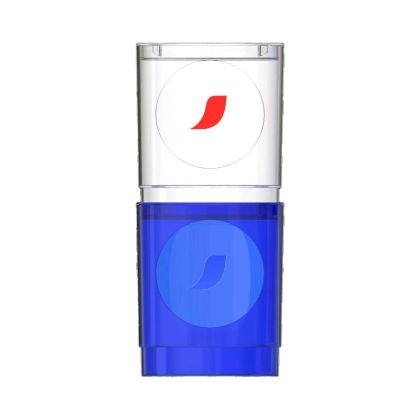 Porta-cápsulas "Cuba" acrílico azul