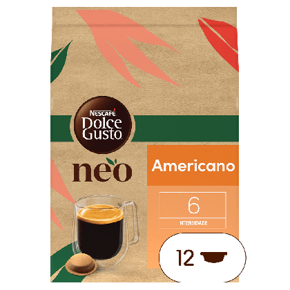 embalagem de c&aacute;psulas de caf&eacute; Neo Americano