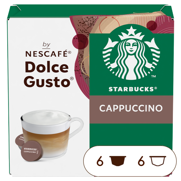 Embalagem de 12 Cápsulas STARBUCKS CAPPUCCINO NESCAFÉ® Dolce Gusto® 