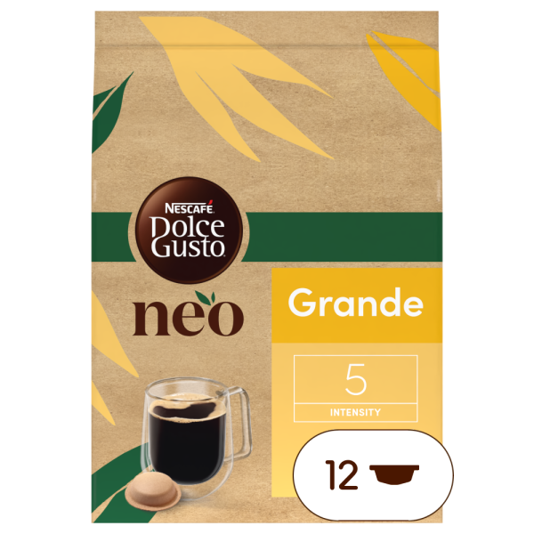 Pacote de cápsulas de café grande Neo Dolce Gusto
