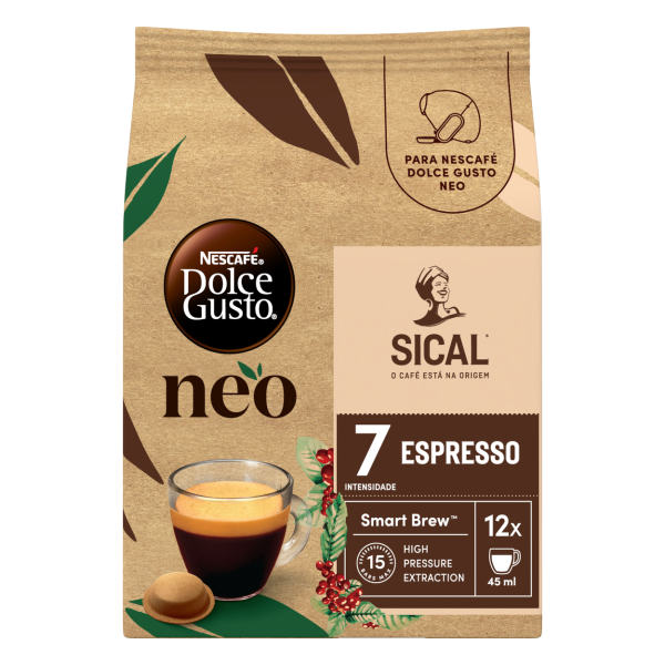 Pacote de cápsulas de café espresso Neo Dolce Gusto