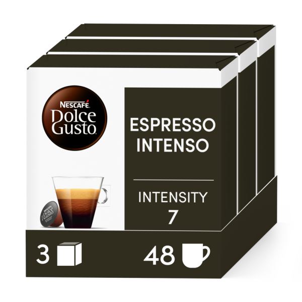 Embalagem de 48 Cápsulas ESPRESSO INTENSO 3X16 CÁPSULAS NESCAFÉ® Dolce Gusto® 