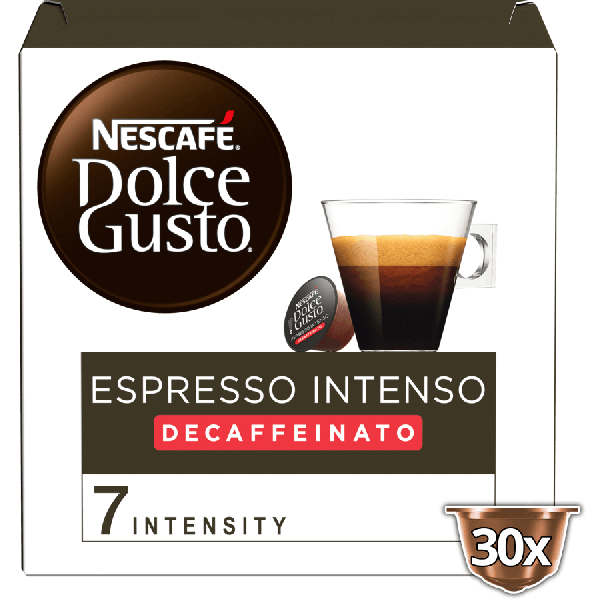Embalagem de 30 Cápsulas Espresso Intenso Decaffeinato 30 CÁPSULAS NESCAFÉ® Dolce Gusto® 