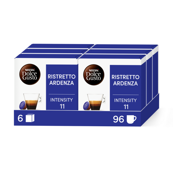 Embalagem de 96 Cápsulas RISTRETTO ARDENZA 6X16 CAPSULAS NESCAFÉ® Dolce Gusto® 