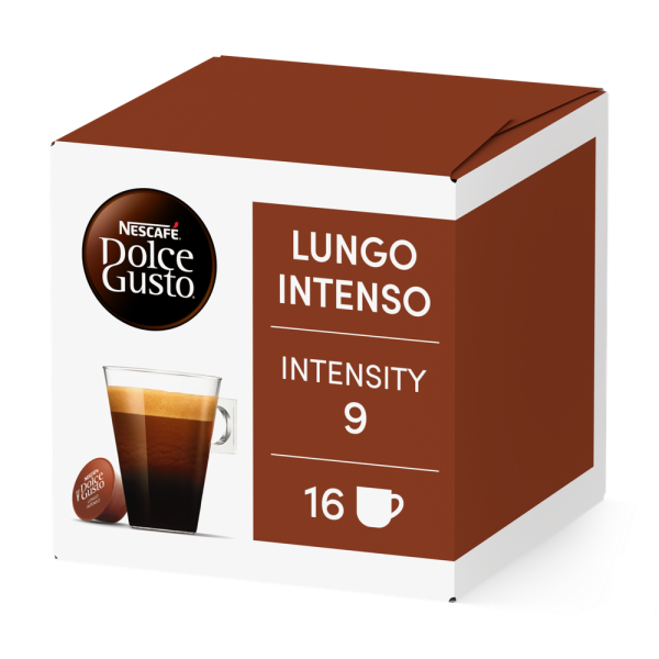 Embalagem de 16 Cápsulas Lungo Intenso NESCAFÉ® Dolce Gusto® 