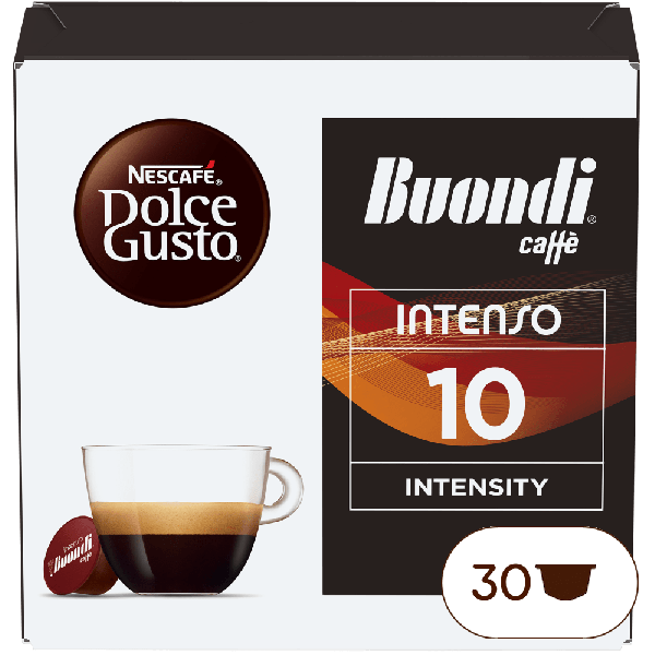 Embalagem de 30 Cápsulas BUONDI INTENSO 30 CÁPSULAS NESCAFÉ® Dolce Gusto® 