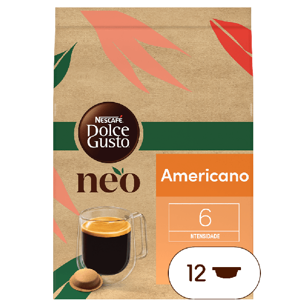 embalagem de cápsulas de café Neo Americano