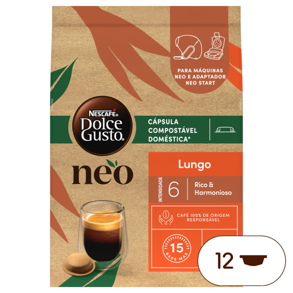 Embalagem de 12 Cápsulas NEO Lungo NESCAFÉ® Dolce Gusto® 
