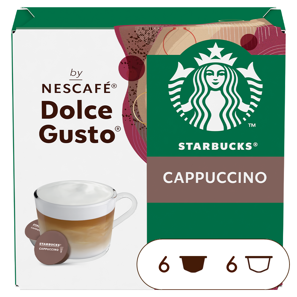 Embalagem de 12 Cápsulas STARBUCKS CAPPUCCINO NESCAFÉ® Dolce Gusto® 
