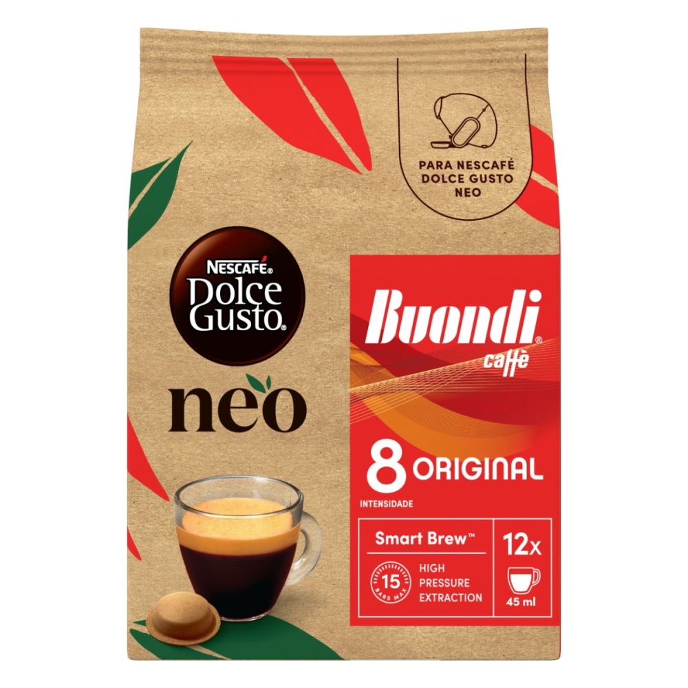 Pacote de cápsulas de café buondi Neo Dolce Gusto