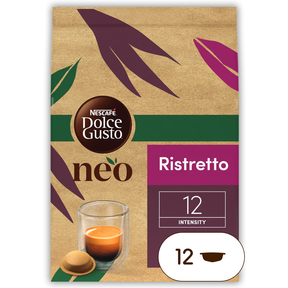 front view of the neo ristretto with a pod