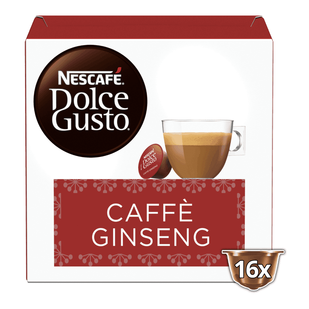 Embalagem de 16 Cápsulas Café Ginseng NESCAFÉ® Dolce Gusto® 