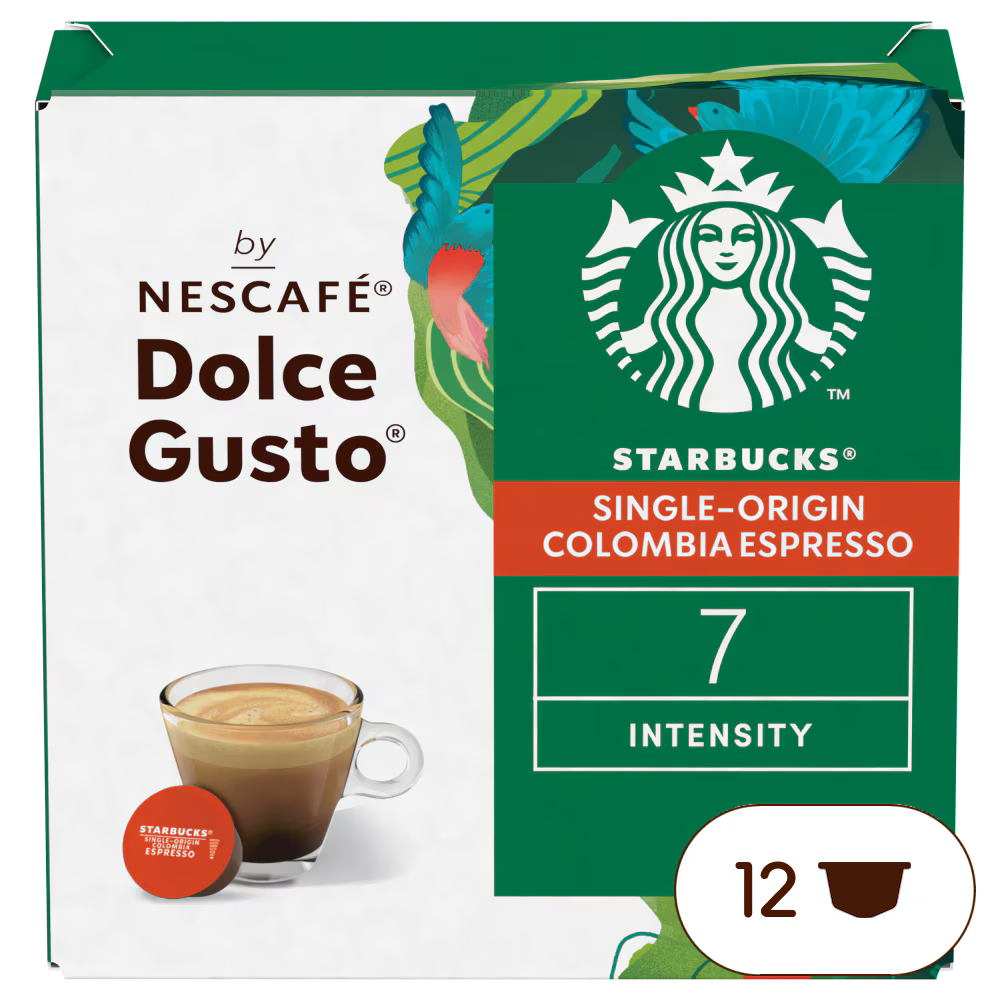 Pacote de cápsulas de café espresso Starbucks Dolce Gusto