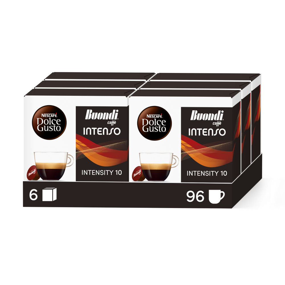 Embalagem de 96 Cápsulas Buondi Intenso 6x16 Cápsulas NESCAFÉ® Dolce Gusto® 
