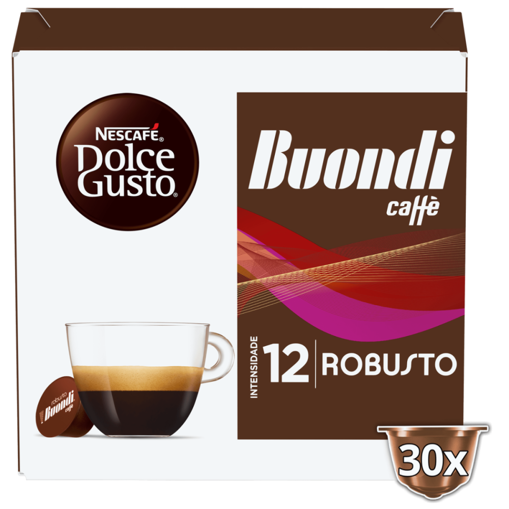 Pacote de cápsulas de café Buondi Dolce Gusto