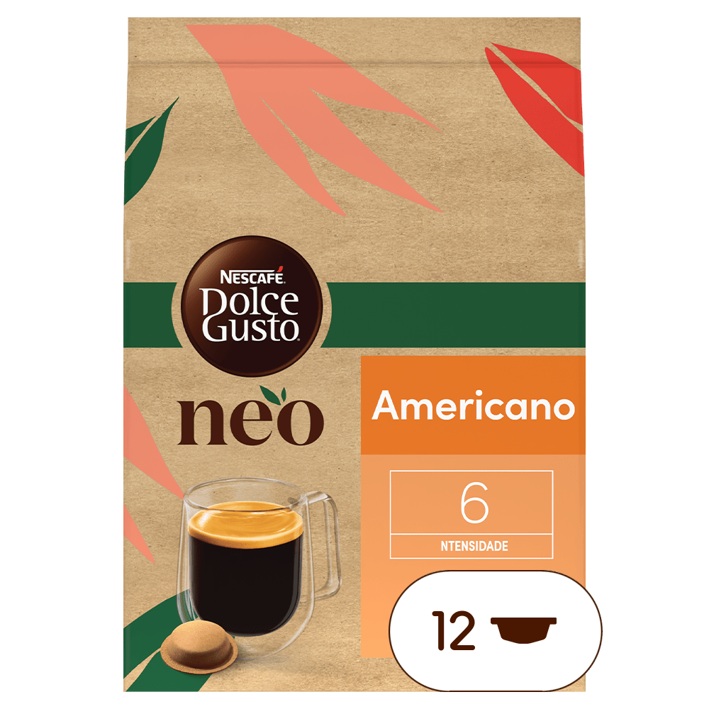 embalagem de cápsulas de café Neo Americano