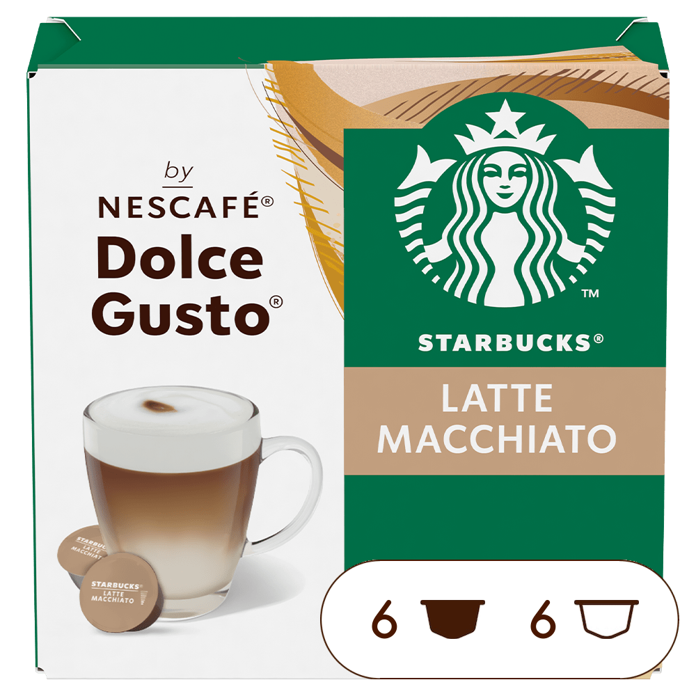 Embalagem de 12 Cápsulas STARBUCKS LATTE MACCHIATO NESCAFÉ® Dolce Gusto® 