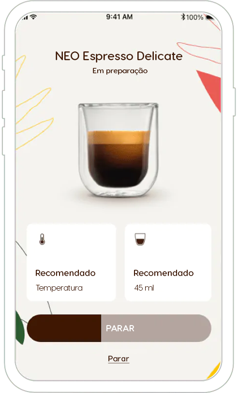 Aplica&ccedil;&atilde;o de prepara&ccedil;&atilde;o de caf&eacute;