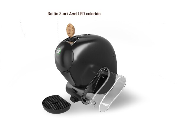 Ligar a m&aacute;quina de caf&eacute; e colocar c&aacute;psula NEO