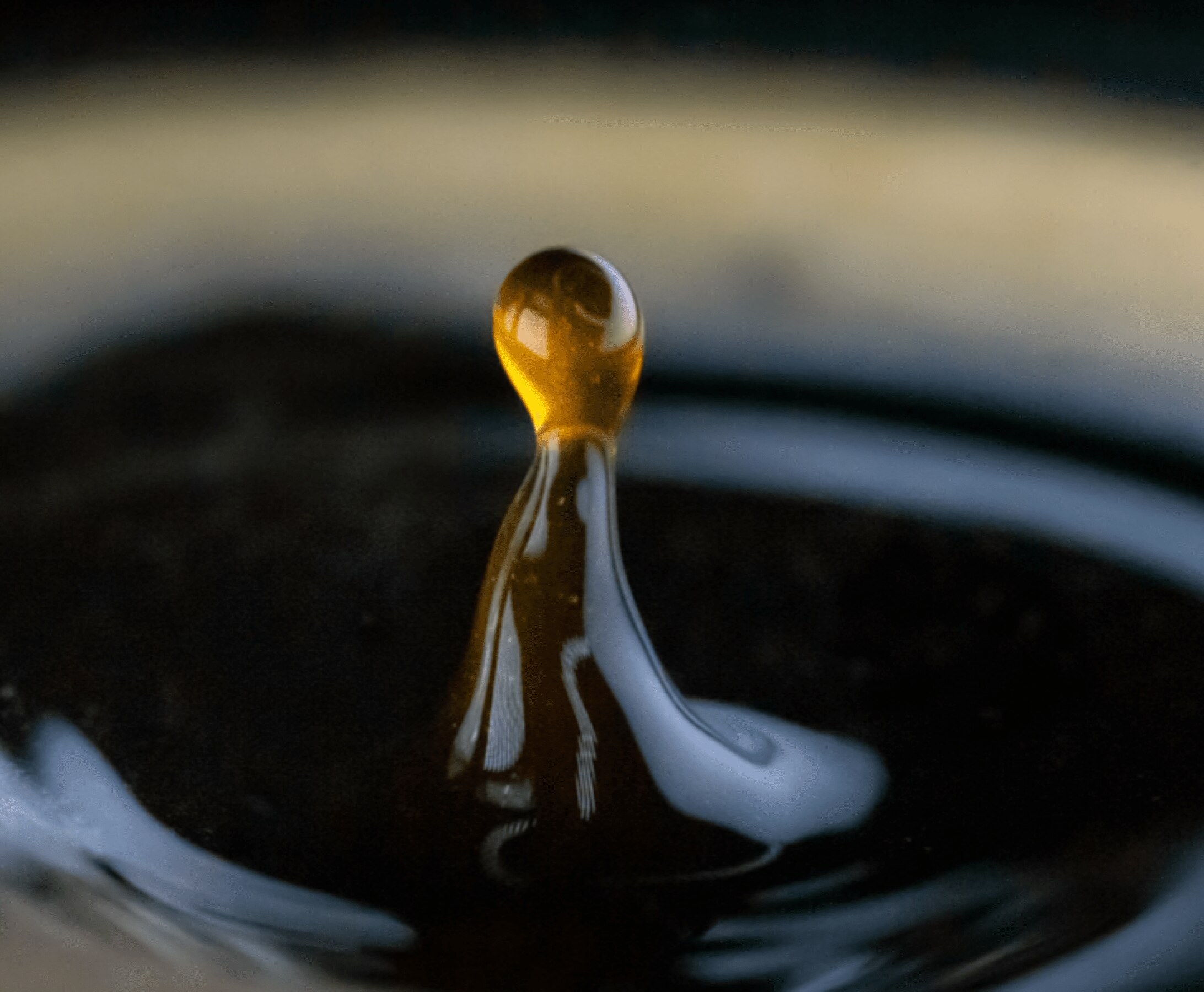 gota de caf&eacute; preparado