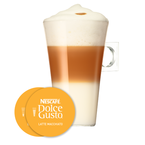 Ch&aacute;vena e Imagem C&aacute;psula LATTE MACCHIATO NESCAF&Eacute;&reg; Dolce Gusto&reg;