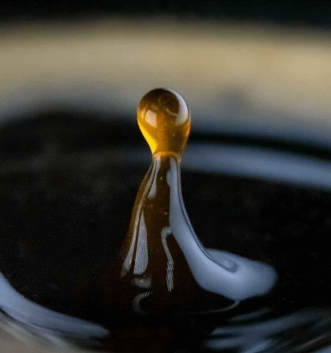 gota de caf&eacute; preparado