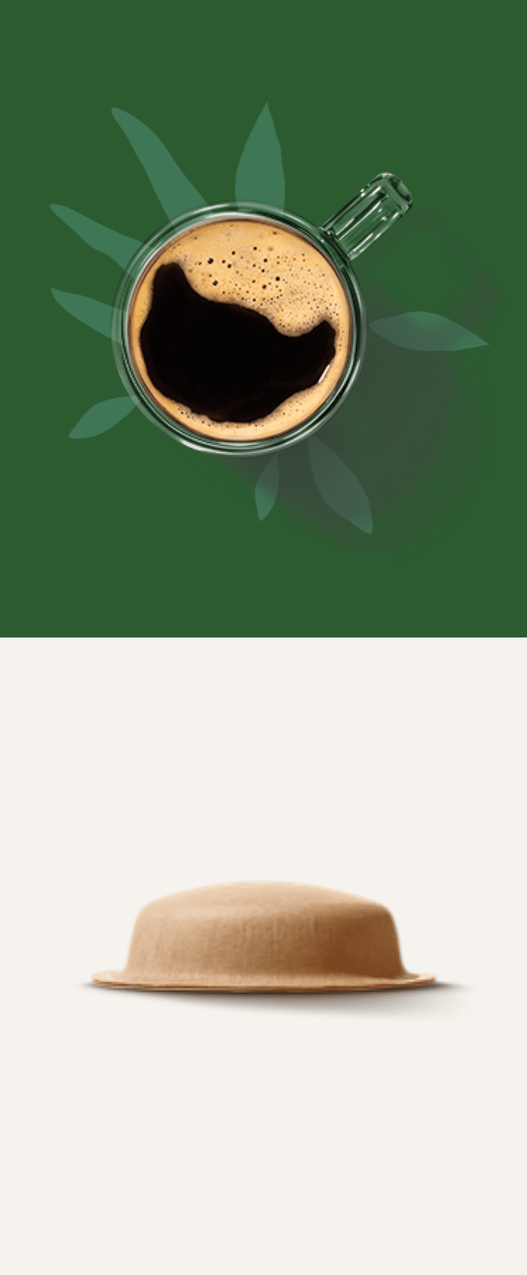 Prepara&ccedil;&atilde;o de caf&eacute; com c&aacute;psulas de papel NEO horizontal