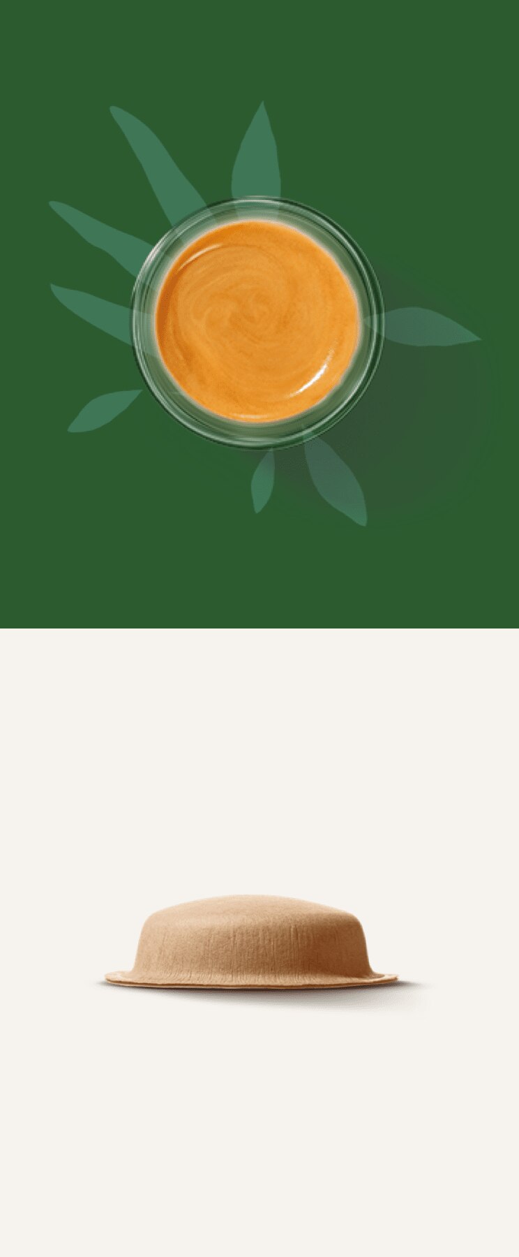 Prepara&ccedil;&atilde;o de caf&eacute; com c&aacute;psulas de papel em horizontal