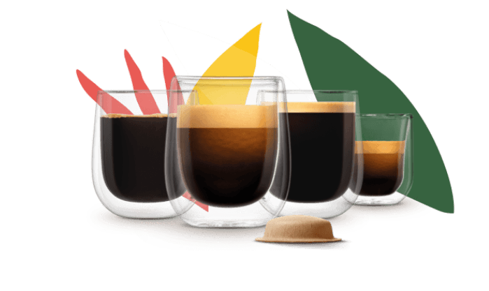 Copos de bebidas NEO, uma c&aacute;psula