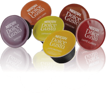 Cápsulas Dolce Gusto de várias cores e intensidades
